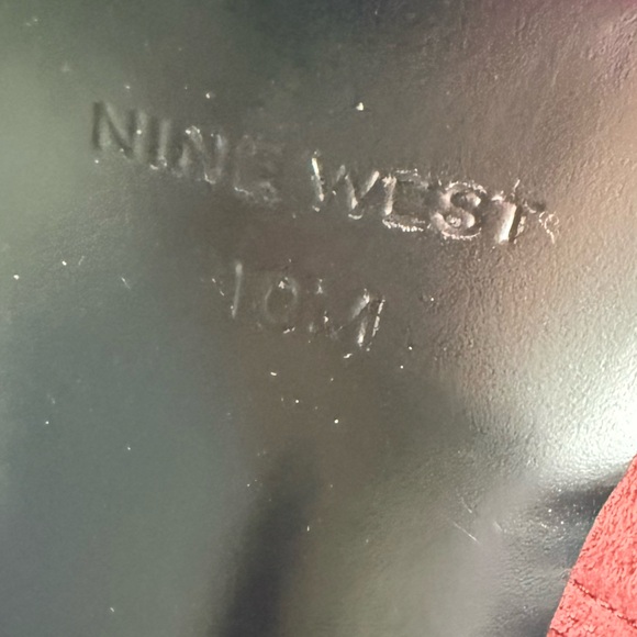 Nine West Burgundy Heeled Boots - Picture 9 of 11